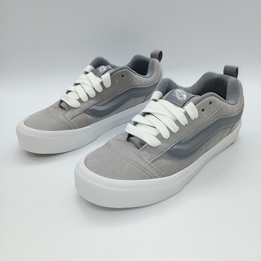 Vans Knu Skool Suede Gray Chunky Skate Shoes Mens 6.5 Womens 8.0 VN000D6CBXC - Picture 3 of 9